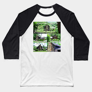 John Davis cabin circa 1900 poster work Baseball T-Shirt